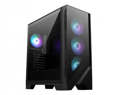 Foto 1 | Gabinete Msi Mag Forge 321r Airflow Midi-tower Atx/micro-atx/mini-itx Usb 3.0 Sin Fuente 4 Ventiladores Instalados Negro