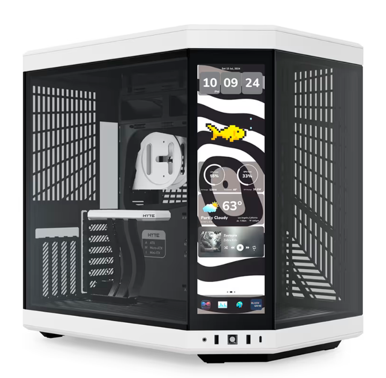 Foto 1 | Gabinete Hyte Y70 Touch Infinite Eatx S/fuente Cristal Negro/blanco Cs-hyte-y70ti-wb