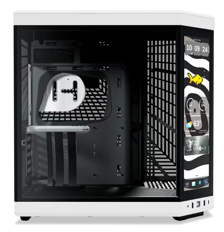 Foto 3 | Gabinete Hyte Y70 Touch Infinite Eatx S/fuente Cristal Negro/blanco Cs-hyte-y70ti-wb