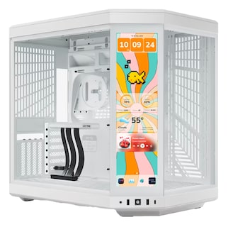 Foto 1 | Gabinete Hyte Y70 Touch Infinite Eatx S/fuente Cristal Blanco Cs-hyte-y70ti-ww