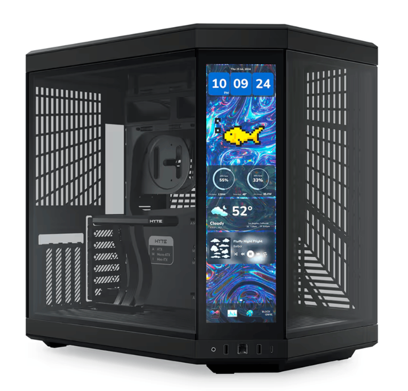 Foto 2 pulgar | Gabinete Hyte Y70 Touch Infinite Eatx S/fuente Cristal Negro Cs-hyte-y70ti-bb
