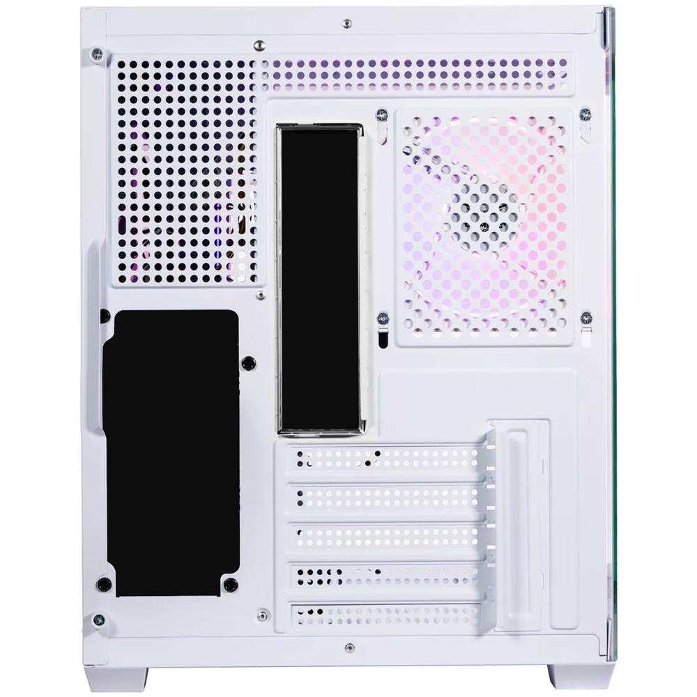 Foto 5 pulgar | Gabinete Gamer Naceb Starfall Micro Atx Mini Torre 3 Fan Cristal Templado Argb Blanco