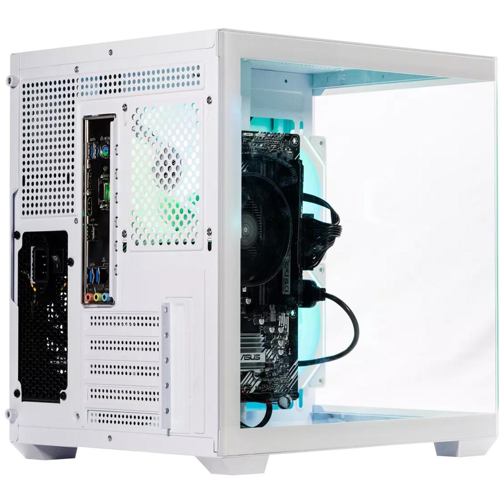 Foto 6 pulgar | Gabinete Gamer Naceb Starfall Micro Atx Mini Torre 3 Fan Cristal Templado Argb Blanco