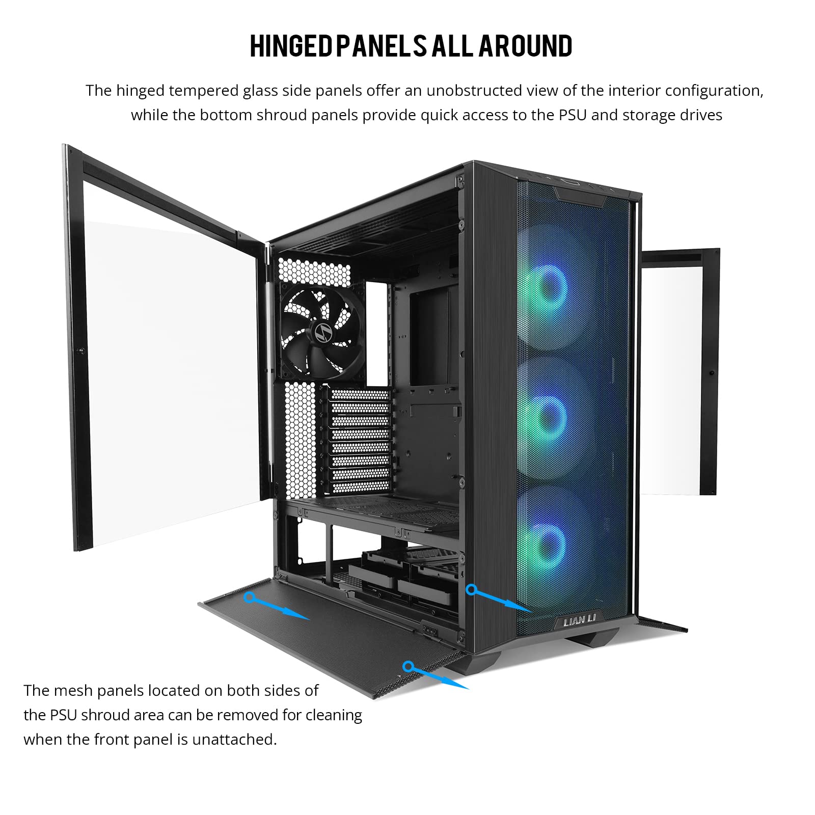 Foto 3 pulgar | Funda Para Pc Lian Li Lancool Iii E-atx Con Ventiladores Rgb Y Vidrio Templado - Venta Internacional.