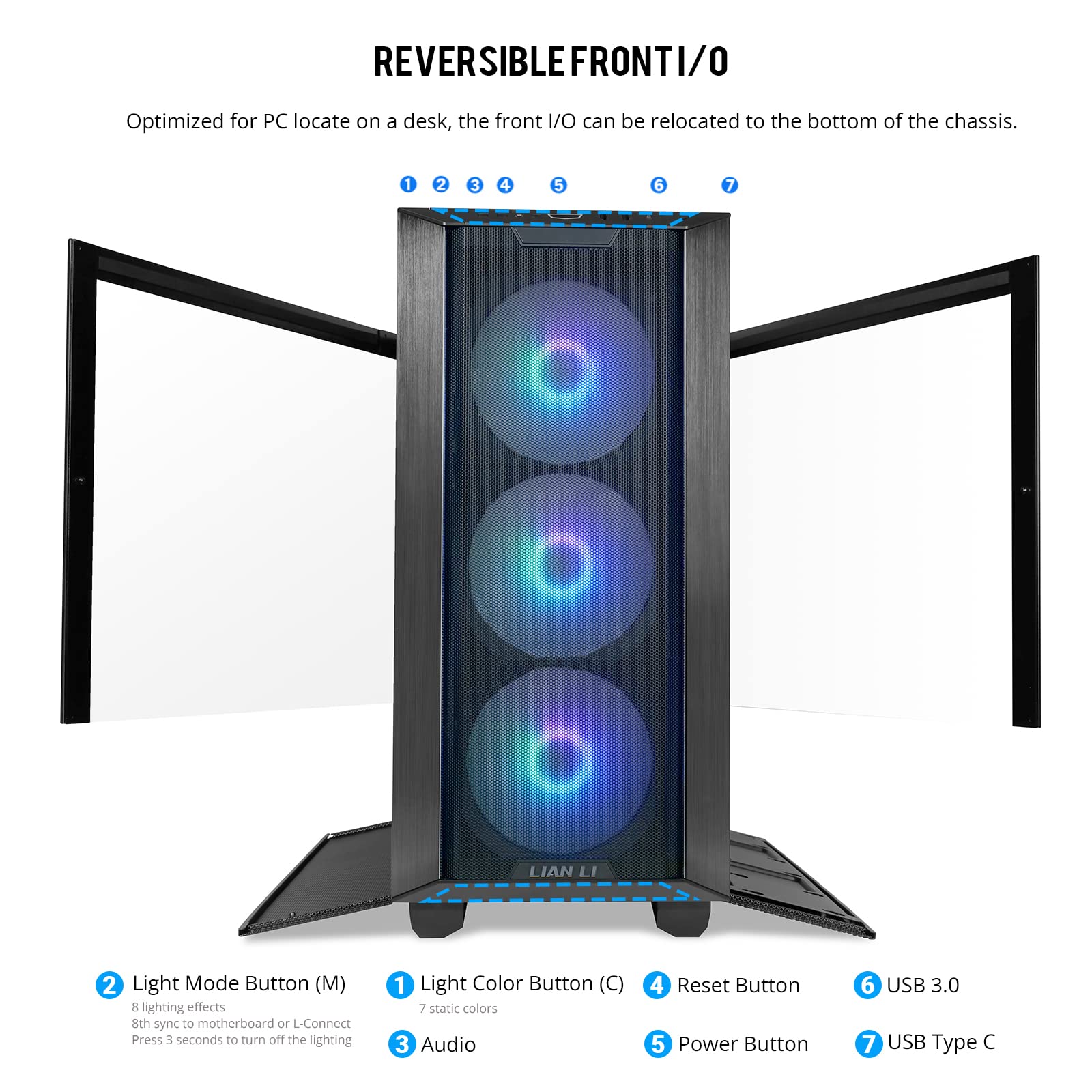 Foto 4 pulgar | Funda Para Pc Lian Li Lancool Iii E-atx Con Ventiladores Rgb Y Vidrio Templado - Venta Internacional.