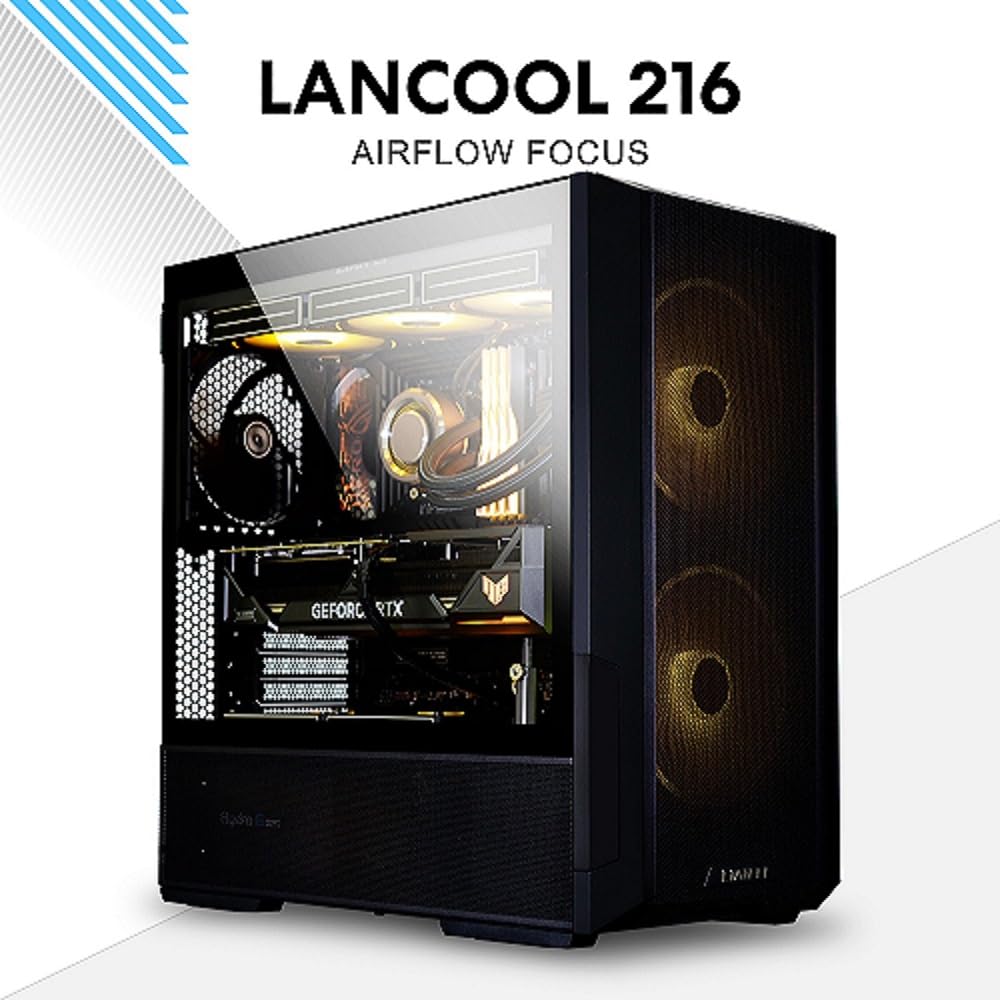 Foto 3 pulgar | Funda Para Pc Lian Li Lancool 216 E-atx Airflow Rgb Con Ventiladores, Color Negro - Venta Internacional.
