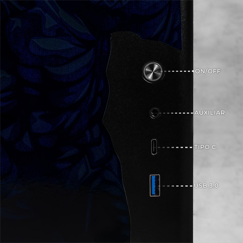 Foto 5 pulgar | Gabinete Gamer Xtreme Pc Gaming Venom-spider Comic Edition Mini Torre Micro Atx Usb-c Cristal Templado