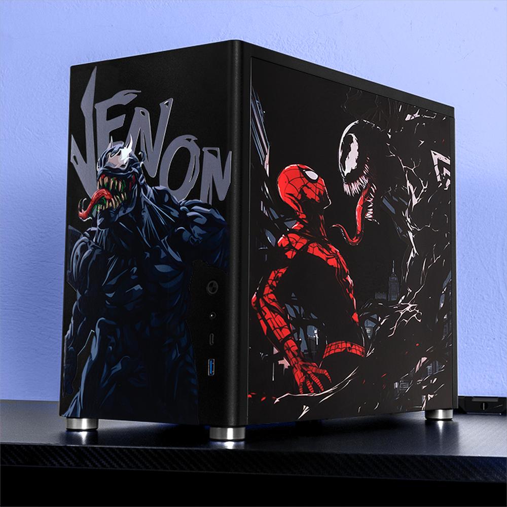 Foto 7 pulgar | Gabinete Gamer Xtreme Pc Gaming Venom-spider Comic Edition Mini Torre Micro Atx Usb-c Cristal Templado