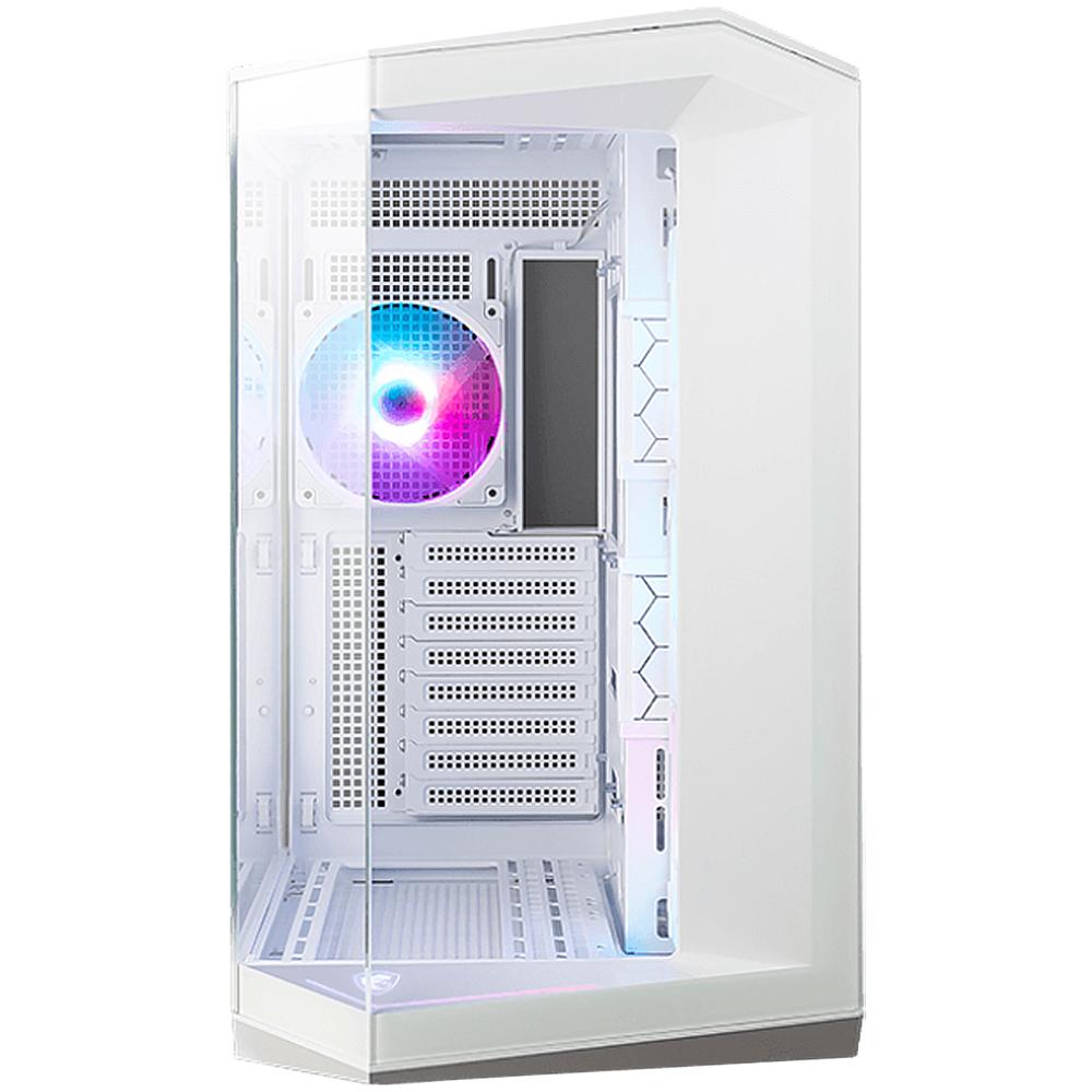 Foto 3 pulgar | Gabinete Gamer Msi Mag Pano 100r Pz White Atx Media Torre 4 Fan Cristal Templado Usb-c Argb