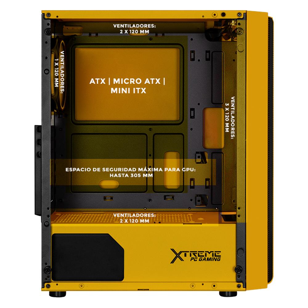 Foto 4 pulgar | Gabinete Gamer Xtreme Pc Gaming Starwars Comic Edition Media Torre Atx 4 Fan Argb Cristal Templado