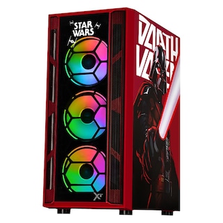 Foto 2 | Gabinete Gamer Xtreme Pc Gaming Darth Vader Comic Edition Media Torre Atx 4 Fan Argb Cristal Templado