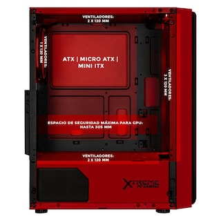 Foto 3 | Gabinete Gamer Xtreme Pc Gaming Darth Vader Comic Edition Media Torre Atx 4 Fan Argb Cristal Templado