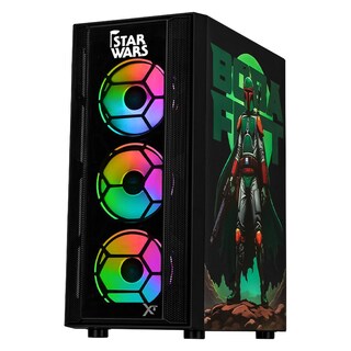 Foto 2 | Gabinete Gamer Xtreme Pc Gaming Boba Comic Edition Media Torre Atx 600w 4 Fan Argb Cristal Templado