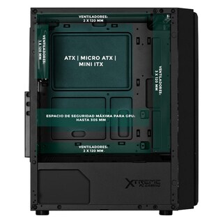 Foto 3 | Gabinete Gamer Xtreme Pc Gaming Boba Comic Edition Media Torre Atx 600w 4 Fan Argb Cristal Templado