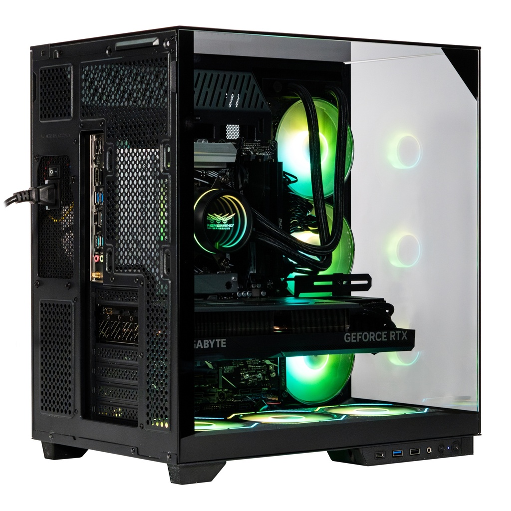 Foto 5 pulgar | Gabinete Naceb Iris Gamer M-atx Argb 4vent S/fuente Cristal Negro Na-0639
