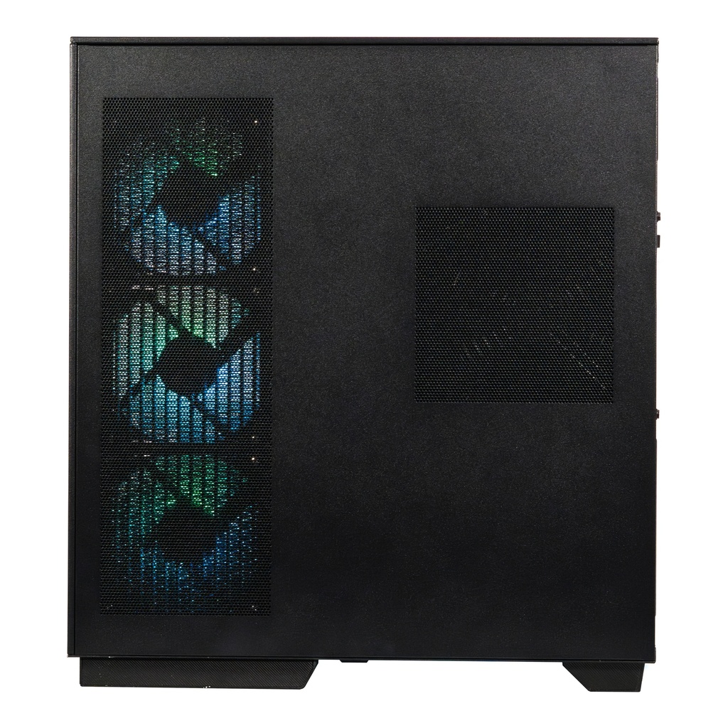 Foto 8 pulgar | Gabinete Naceb Iris Gamer M-atx Argb 4vent S/fuente Cristal Negro Na-0639