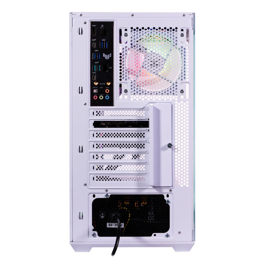 Foto 4 pulgar | Gabinete Naceb Nebula Gamer M-atx Argb 4vent S/fuente Cristal Blanco Na-0637b