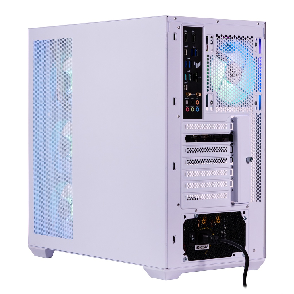 Foto 5 pulgar | Gabinete Naceb Nebula Gamer M-atx Argb 4vent S/fuente Cristal Blanco Na-0637b