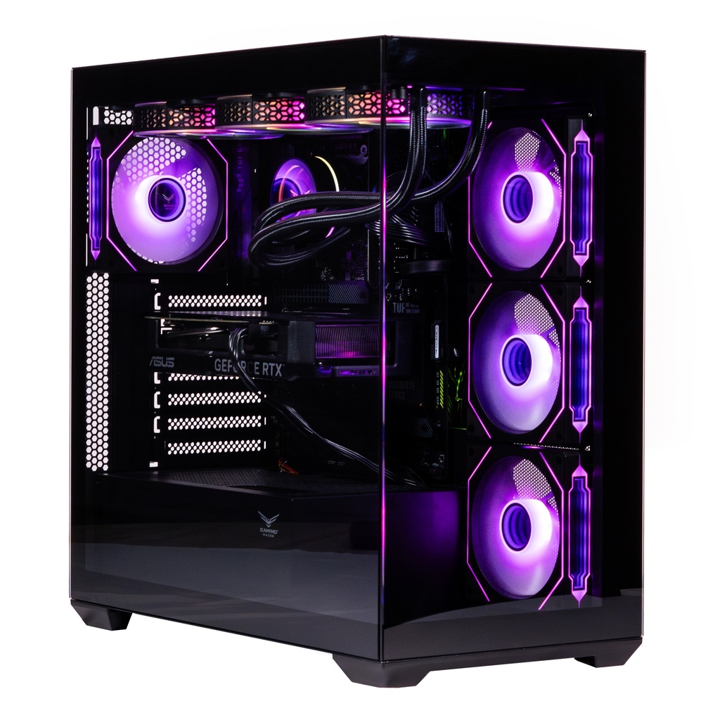 Foto 1 | Gabinete Naceb Nebula Gamer M-atx Argb 4vent S/fuente Cristal Negro Na-0637n