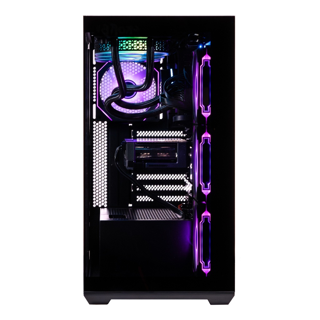 Foto 2 | Gabinete Naceb Nebula Gamer M-atx Argb 4vent S/fuente Cristal Negro Na-0637n