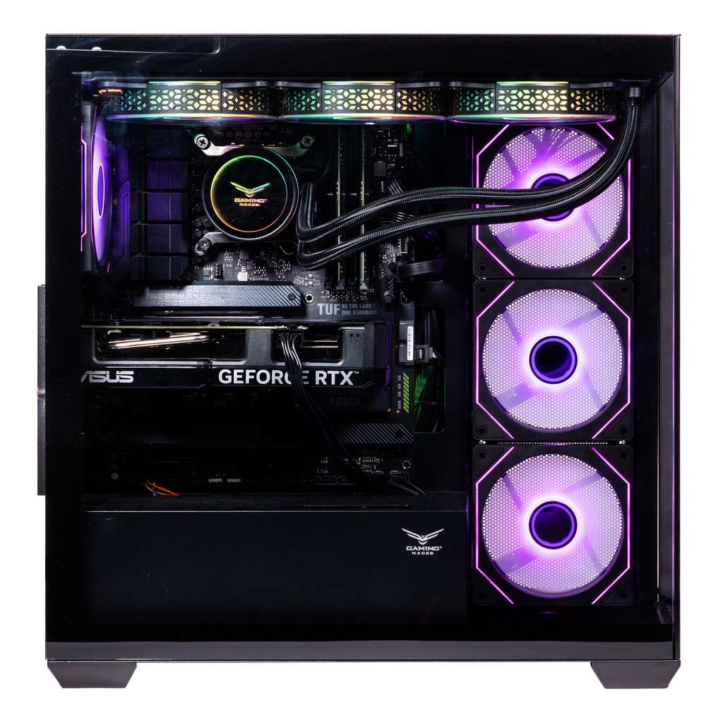Foto 3 | Gabinete Naceb Nebula Gamer M-atx Argb 4vent S/fuente Cristal Negro Na-0637n
