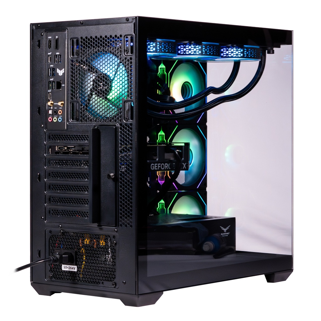 Foto 4 | Gabinete Naceb Nebula Gamer M-atx Argb 4vent S/fuente Cristal Negro Na-0637n