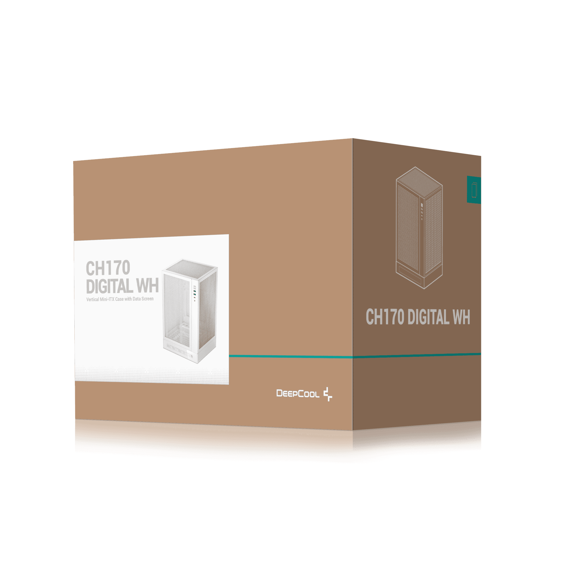 Foto 8 | Gabinete Deepcool Ch170 Digital Blanco Argb Atx S/fuente Cristal R-ch170-whnpi0d-g-1