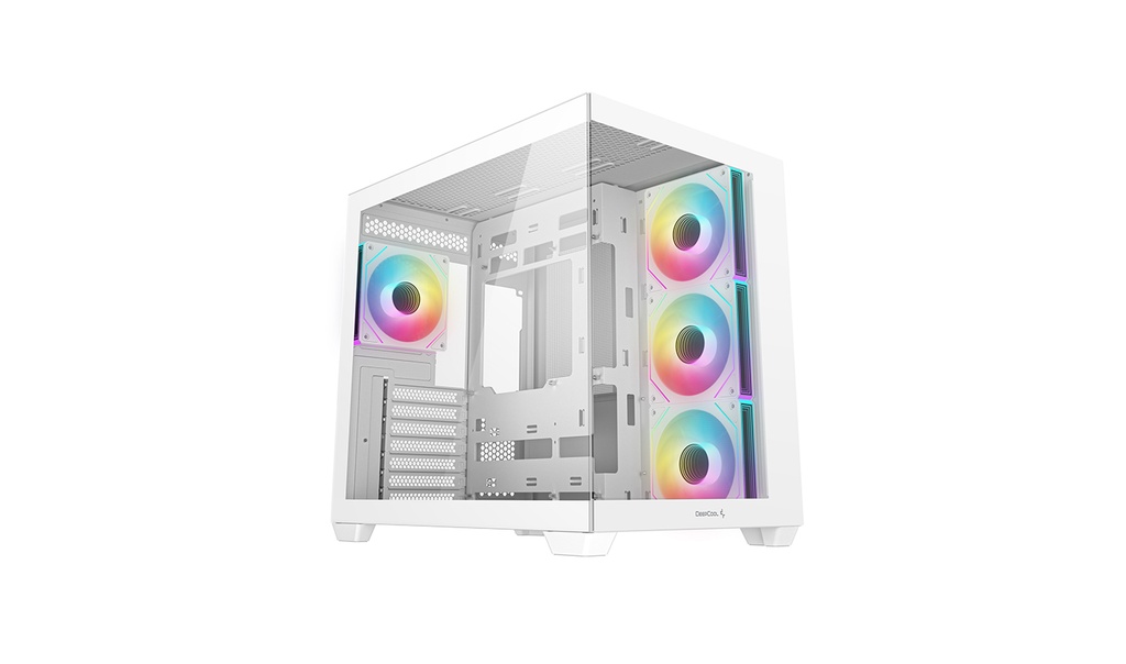 Foto 2 pulgar | Gabinete Deepcool Cg530 4f Blanco Argb Atx S/fuente Cristal R-cg530-whada4-g-1