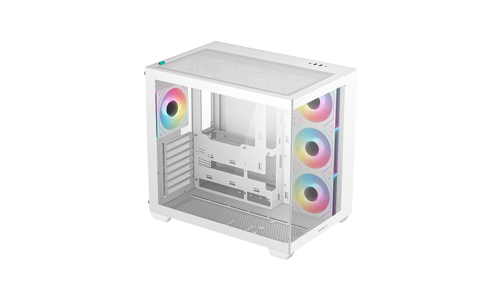 Foto 3 pulgar | Gabinete Deepcool Cg530 4f Blanco Argb Atx S/fuente Cristal R-cg530-whada4-g-1