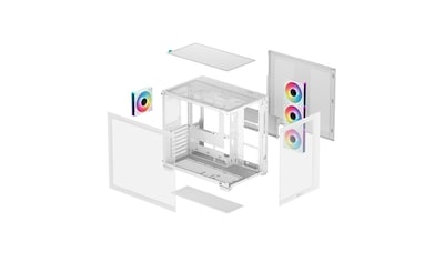 Foto 6 | Gabinete Deepcool Cg530 4f Blanco Argb Atx S/fuente Cristal R-cg530-whada4-g-1