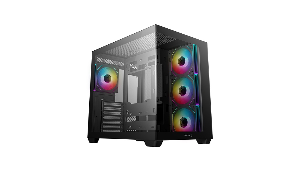 Foto 2 pulgar | Gabinete Deepcool Cg530 4f Negro Argb Atx S/fuente Cristal R-cg530-bkada4-g-1