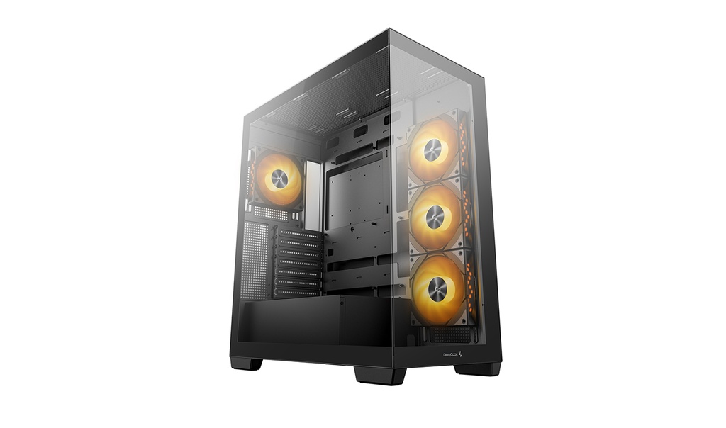 Gabinete Deepcool Cg580 4f Negro Atx S/fuente Cristal R-cg580-bkada4-g-1