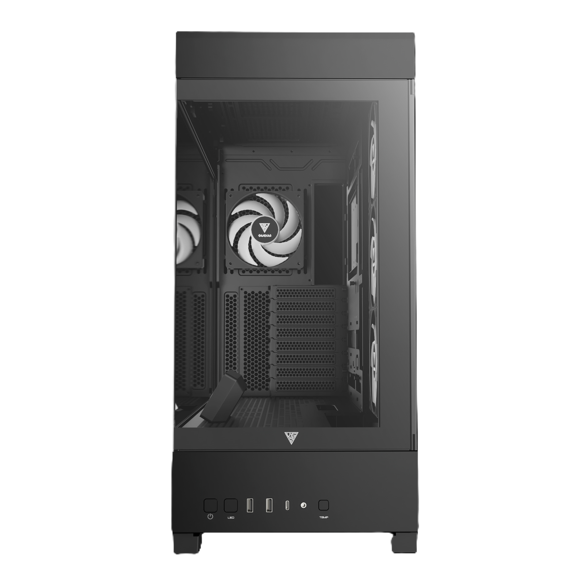 Foto 5 pulgar | Gabinete Gamdias Atlas P1 Negro Atx Argb S/fuente Cristal Gd-atlas P1