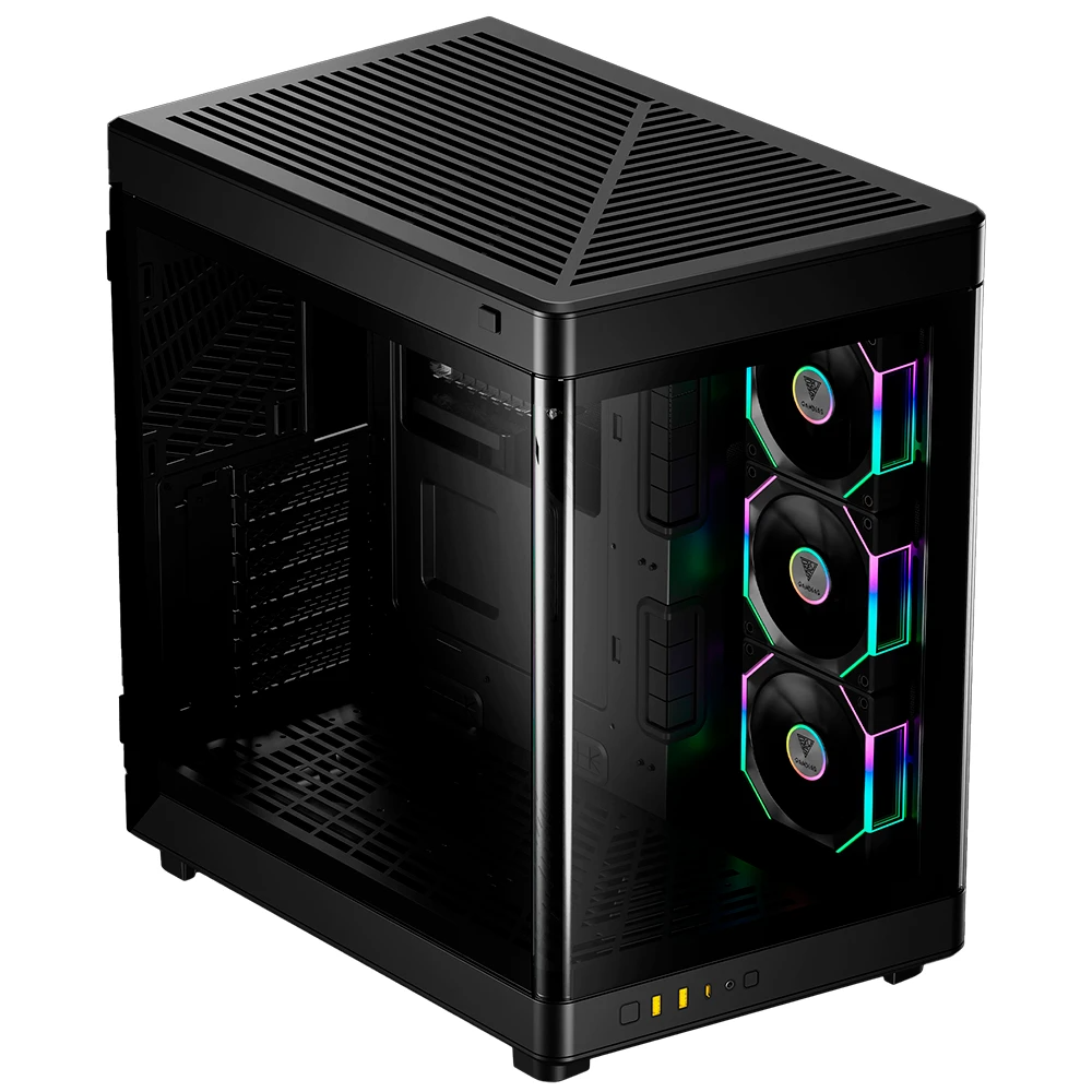 Gabinete Gamdias Neso P1 Pro Negro E-atx Argb S/fuente Cristal Gd-neso P1 Pro