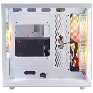 Foto 4 | Gabinete Gamer Xzeal Cxi1 Micro Atx Mini Torre 3 Fan Cristal Templado Argb Blanco