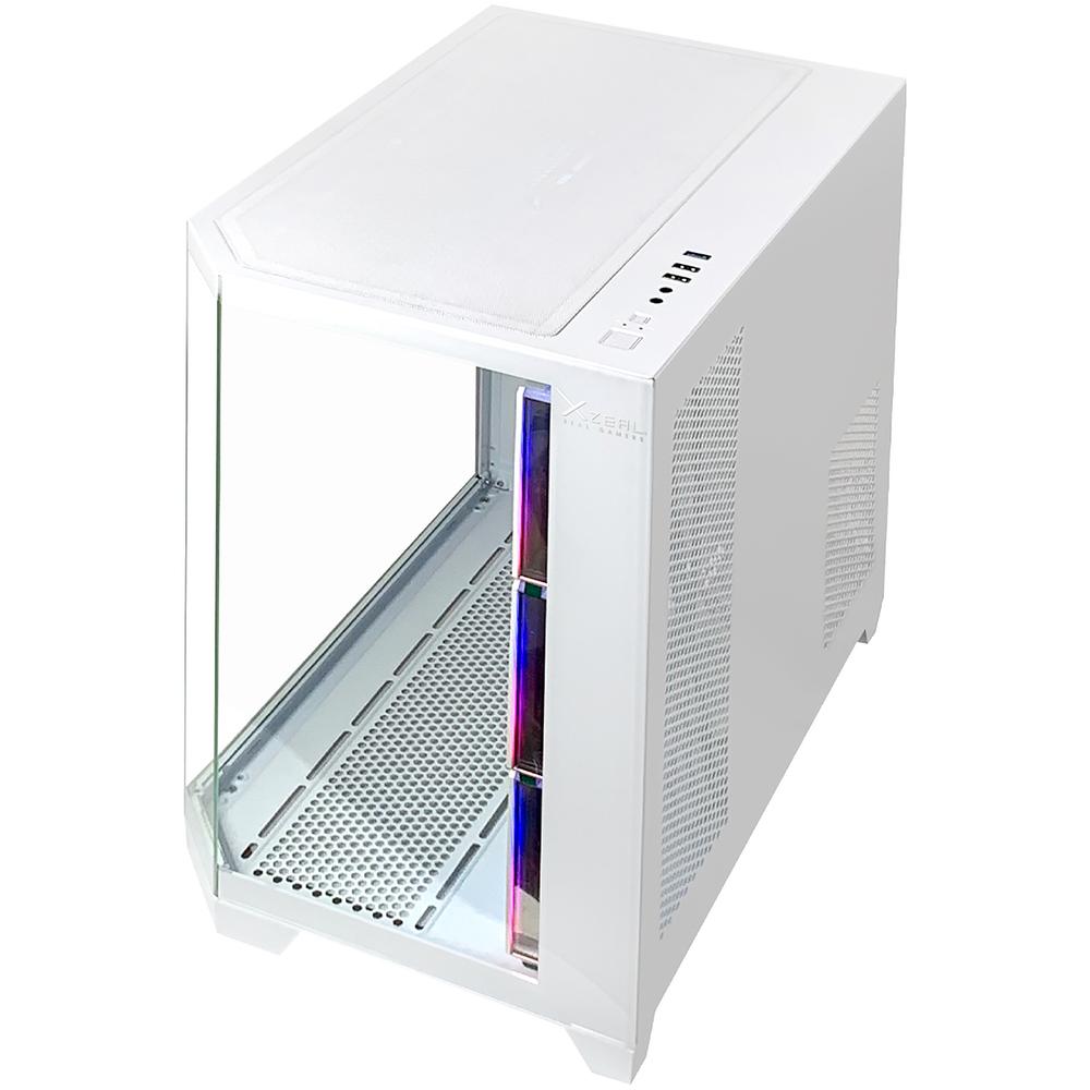Foto 4 pulgar | Gabinete Gamer Xzeal X-tron Atx Media Torre 4 Fan Cristal Templado Argb Blanco