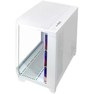 Foto 3 | Gabinete Gamer Xzeal X-tron Atx Media Torre 4 Fan Cristal Templado Argb Blanco