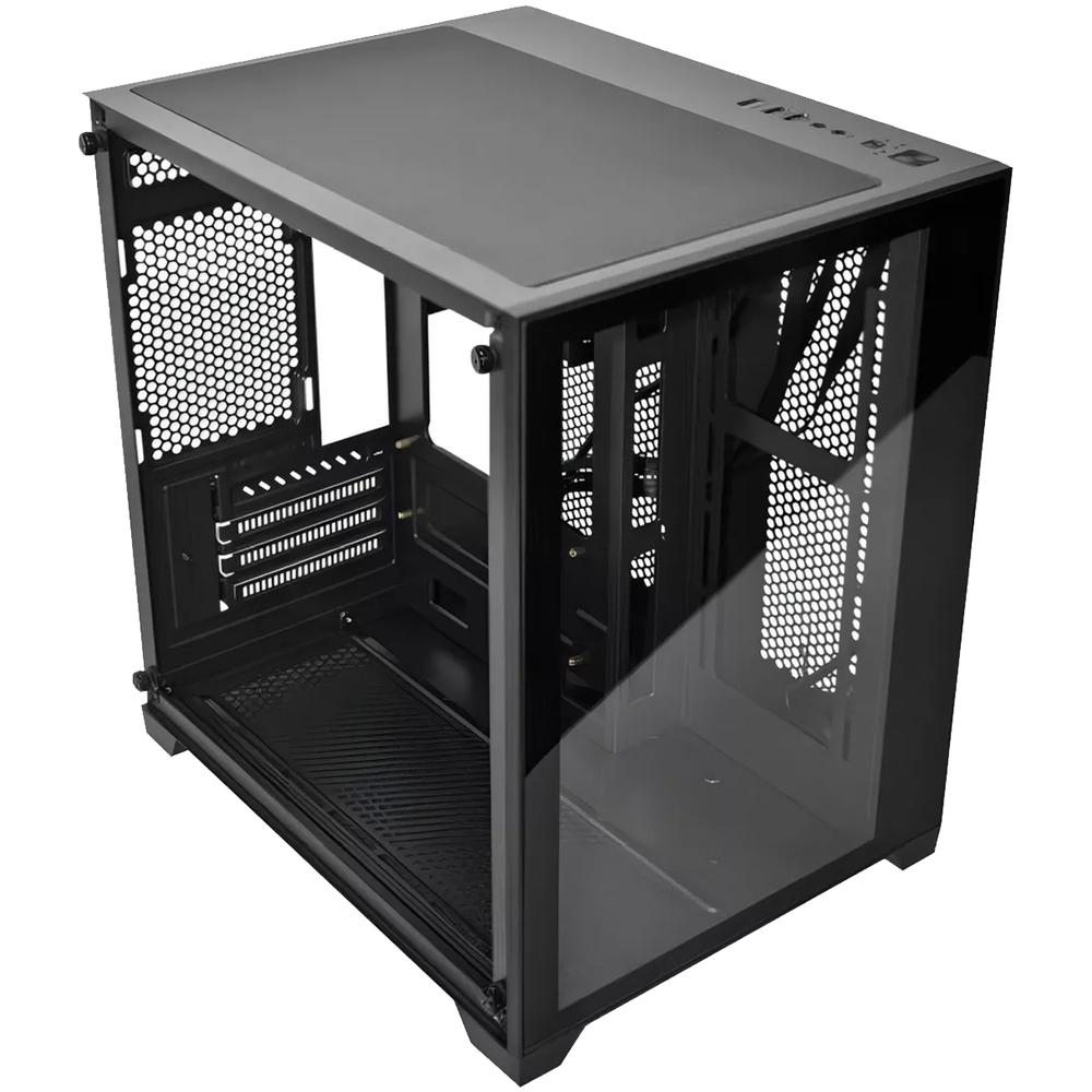 Foto 3 pulgar | Gabinete Gamer Xzeal Panzer Ii Cubo Micro Atx Mini Torre 3 Fan Cristal Templado Rgb Negro