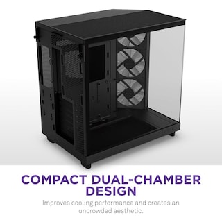 Foto 3 | Gabinete Nzxt H6 Flow Rgb Con Ventana Midi-tower Negro