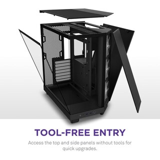 Foto 7 | Gabinete Nzxt H6 Flow Rgb Con Ventana Midi-tower Negro