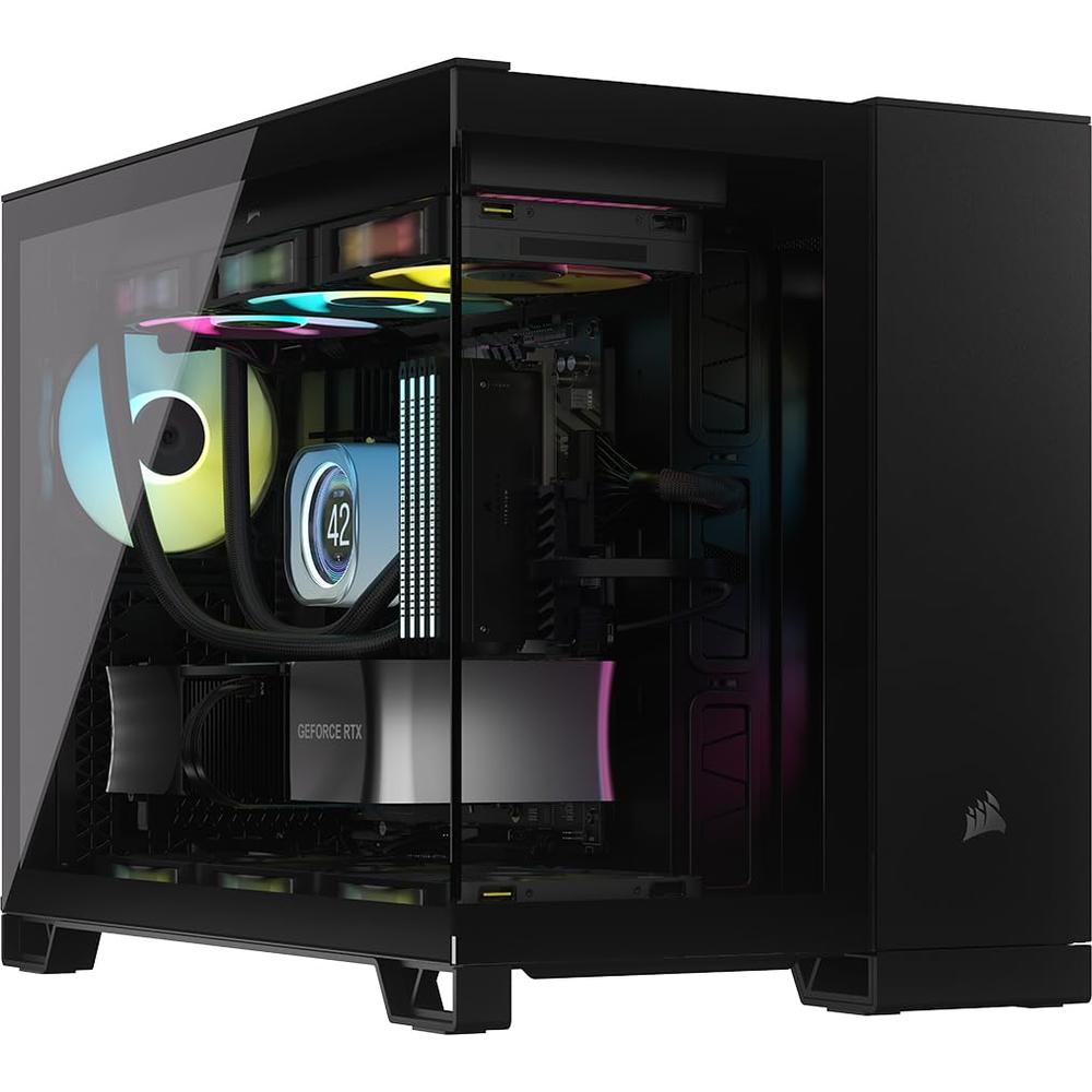 Gabinete Corsair Icue Link 2500x Rgb Con Ventana Negro