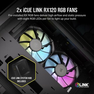 Foto 4 | Gabinete Corsair Icue Link 2500x Rgb Con Ventana Negro