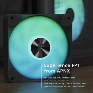 Foto 3 | Gabinete Apnx C1 Midi-tower Gab C1-bk-v1 Negro Argbatx