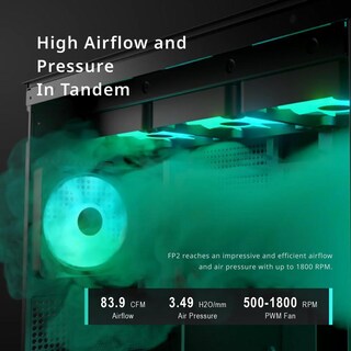 Foto 3 | Gabinete Apnx Midi-tower Sin Fuente Argb Usb 3.2 Color
