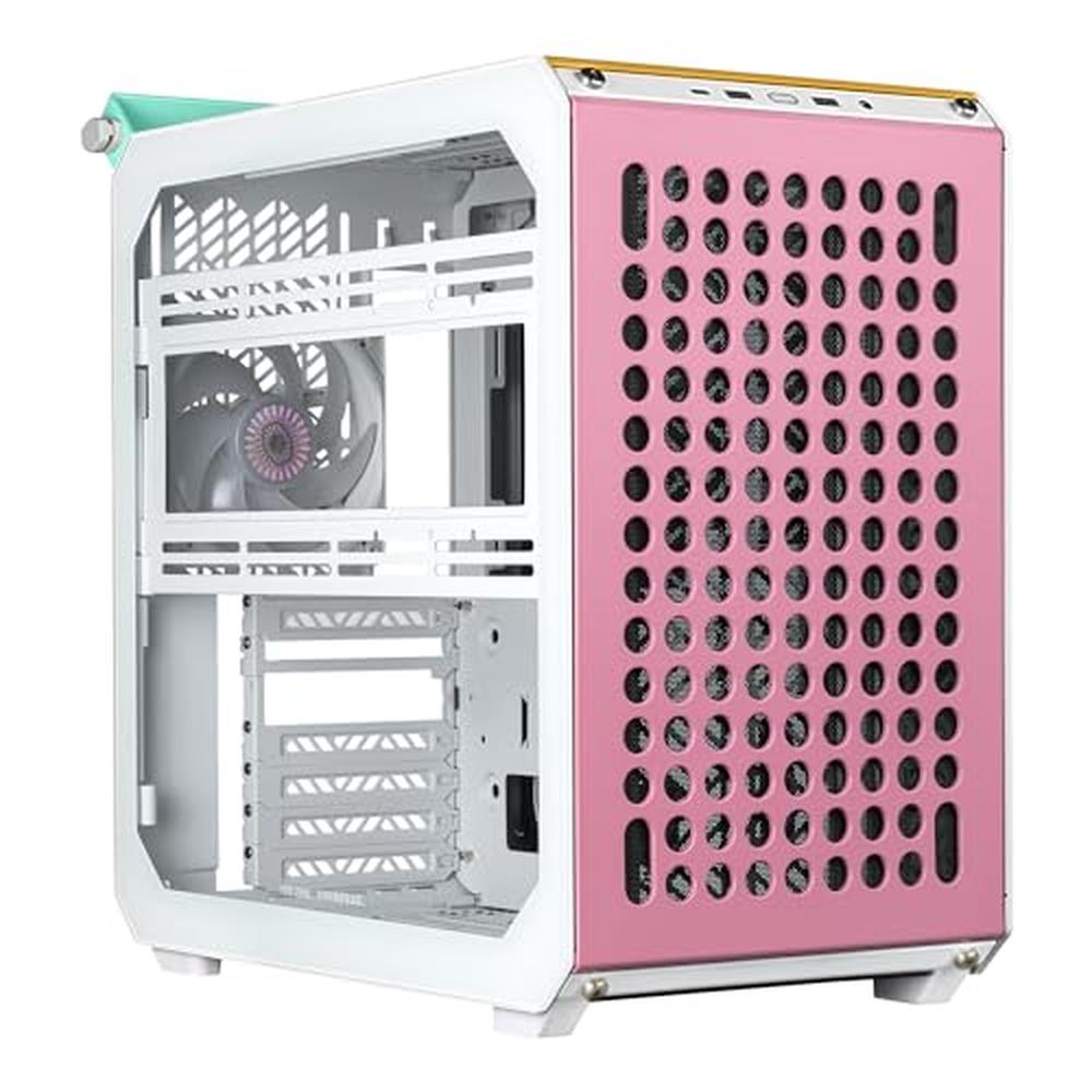 Gabinete Cooler Master Qube 500 Flatpack Ventana Menta