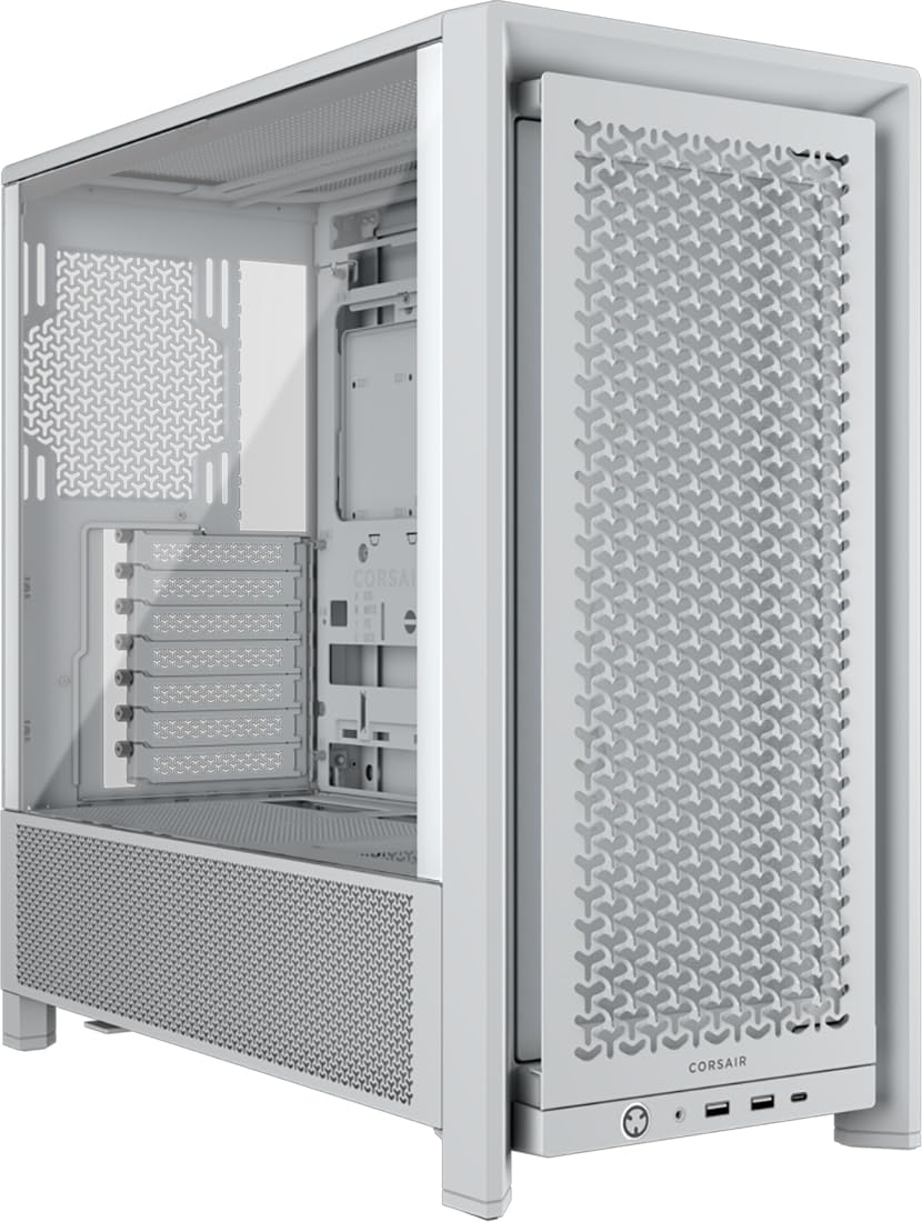 Foto 1 | Carcasa Para Pc Corsair 4000d Con Marco Modular Mid-tower Atx, Color Blanco - Venta Internacional.