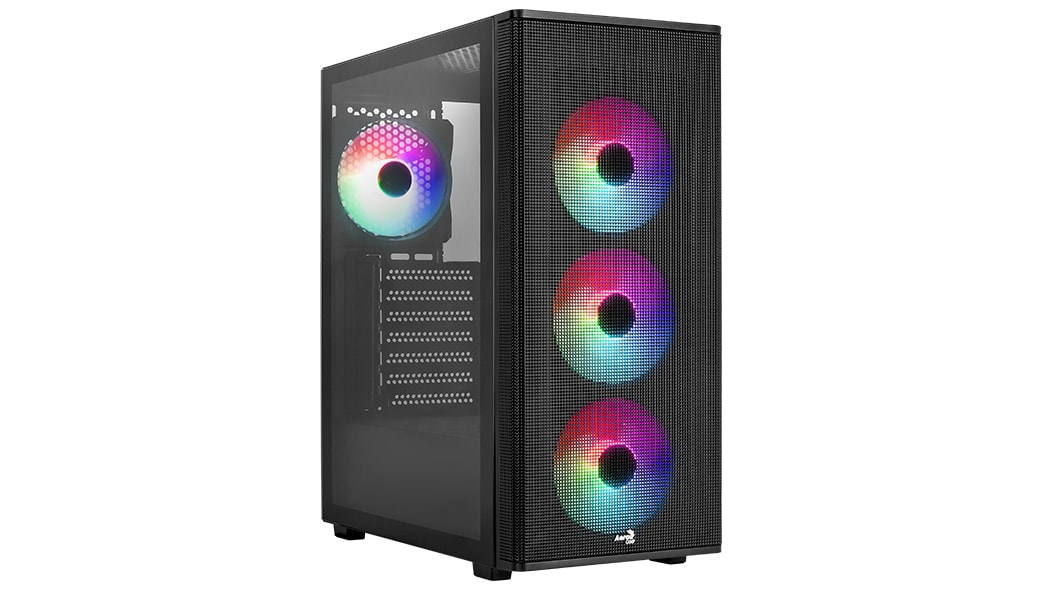 Foto 5 pulgar | Gabinete Aerocool Designer Gbkv2 4711099476770 Media Torre/atx/panel Izq Cristal/negro