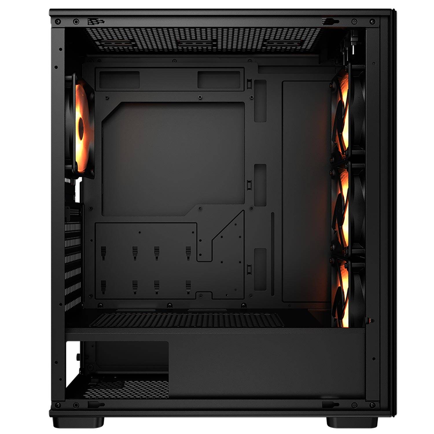 Foto 7 pulgar | Gabinete Gamer Cougar Mx220 Rgb Black, Potencia, Estilo Y Flujo De Aire Óptimo Con 4 Ventiladores Incluidos