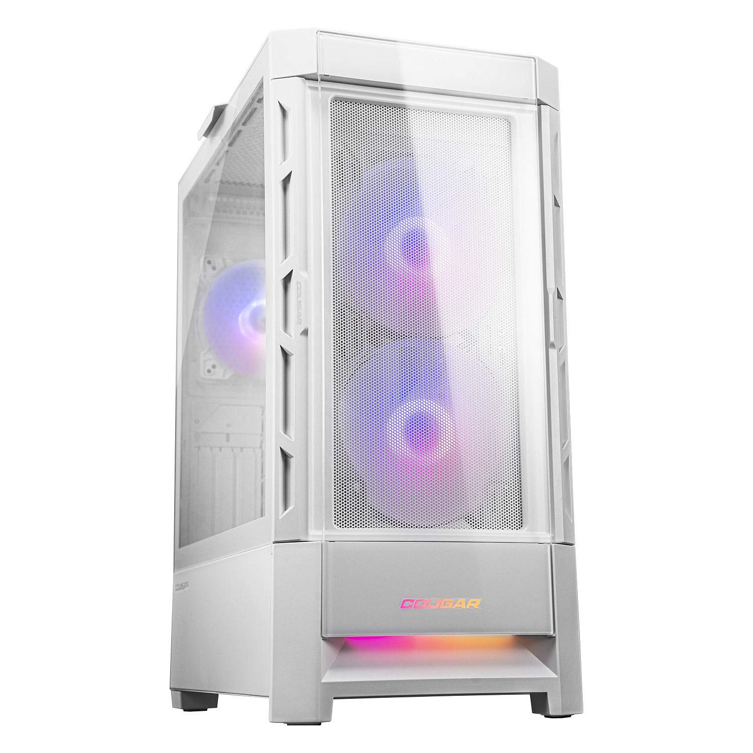 Gabinete Gamer Cougar Duoface Rgb Blanco, Estilo, Potencia Y Versatilidad En Un Solo Chasis Eatx