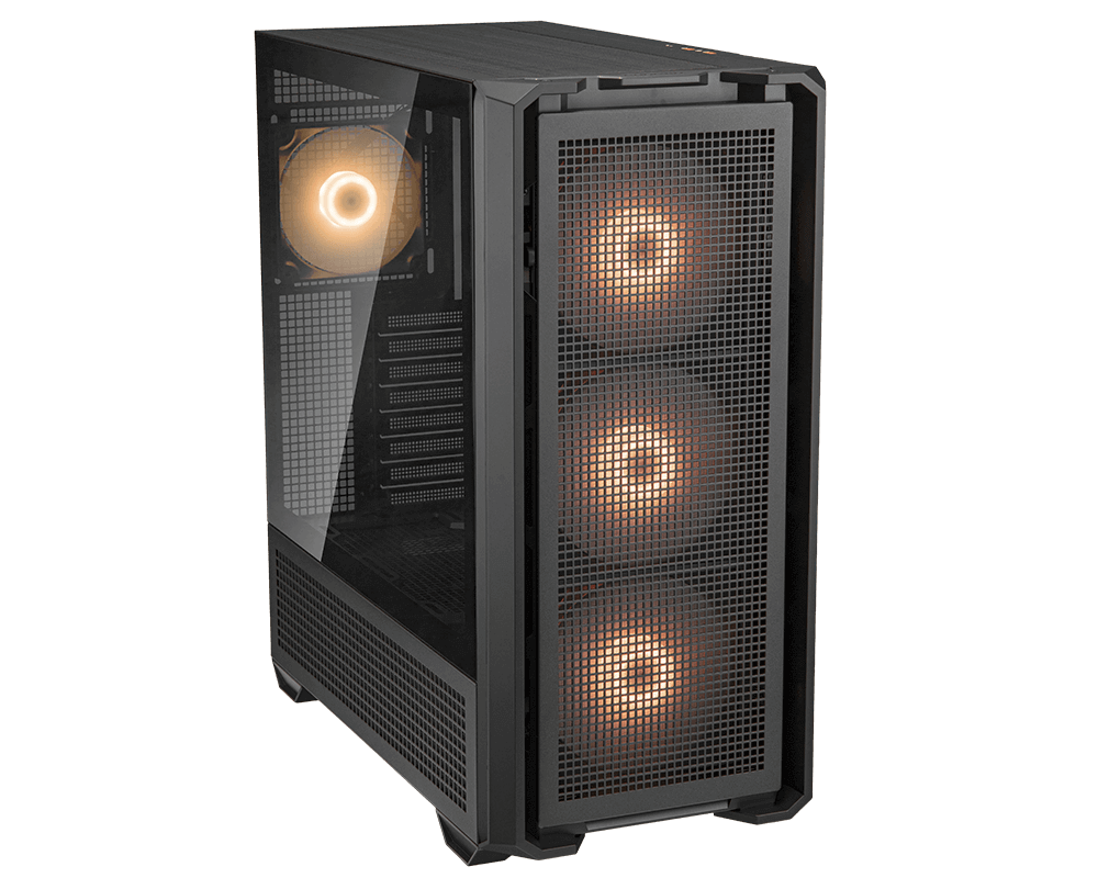 Gabinete Cougar Mx600 Rgb Full Tower Negro, Diseño Premium, Máximo Flujo De Aire Y Estilo Gamer